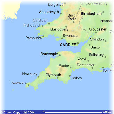 400km wide map
